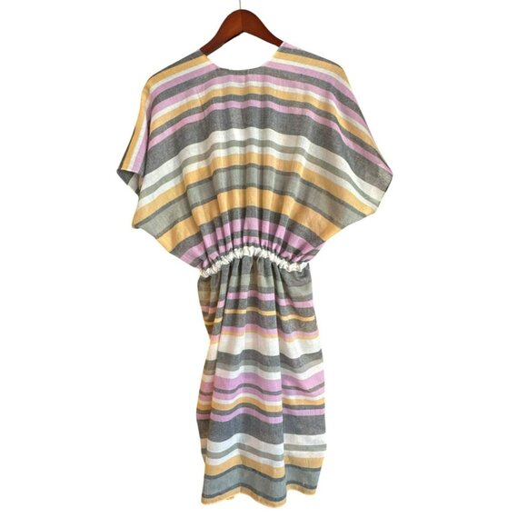 Loft Striped XS S Swimsuit Coverup Small Waist Tie Womens Cover Up NWT - Picture 4 of 6